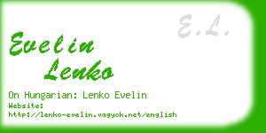 evelin lenko business card